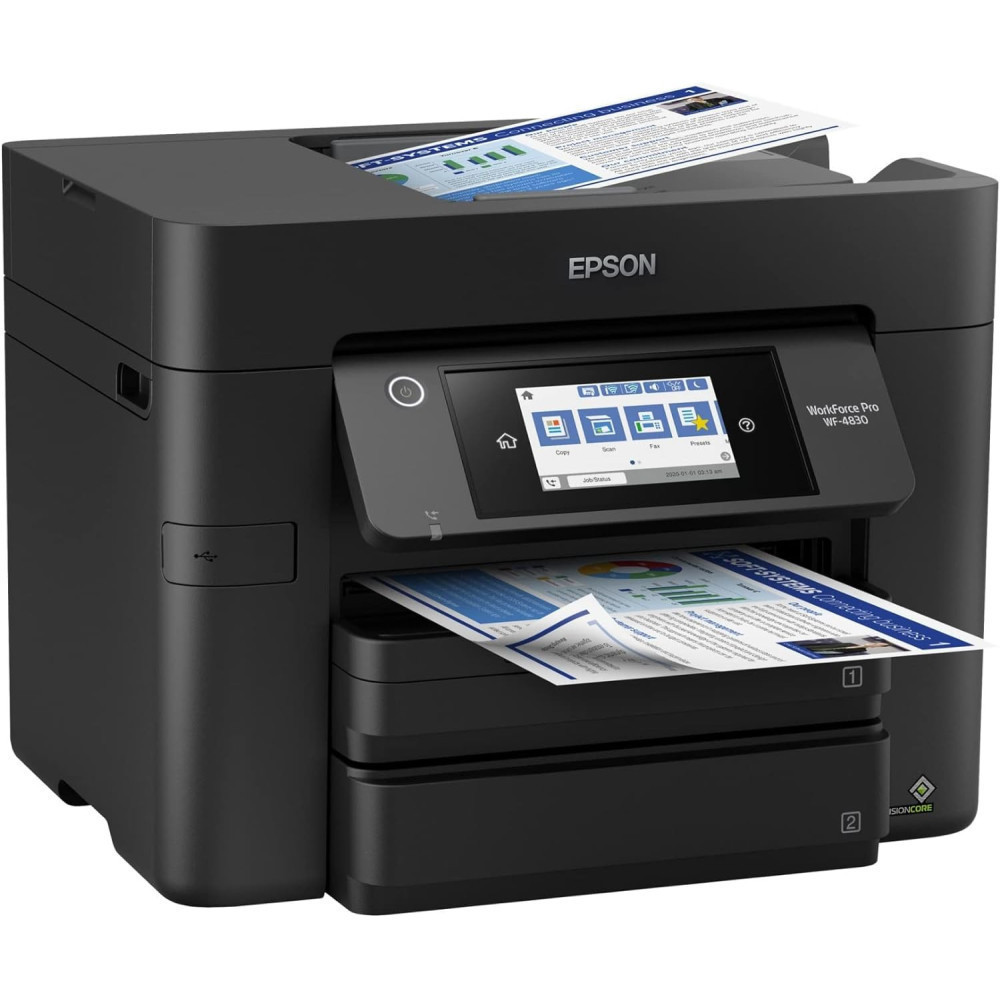 Epson Workforce Pro WF-4830 All-in-One Printer w/ Smart Connectivity and Enhanced Performance