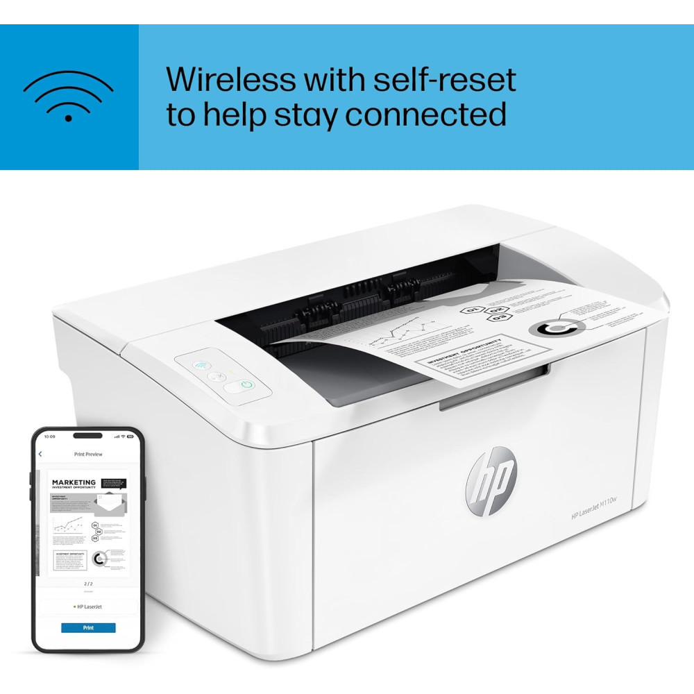 HP LaserJet M110w Wireless Printer w/ Mobile Printing