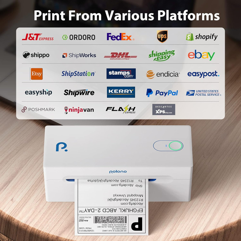 Bluetooth Thermal Shipping Label Printer for Your Small Business on Multiple Platforms