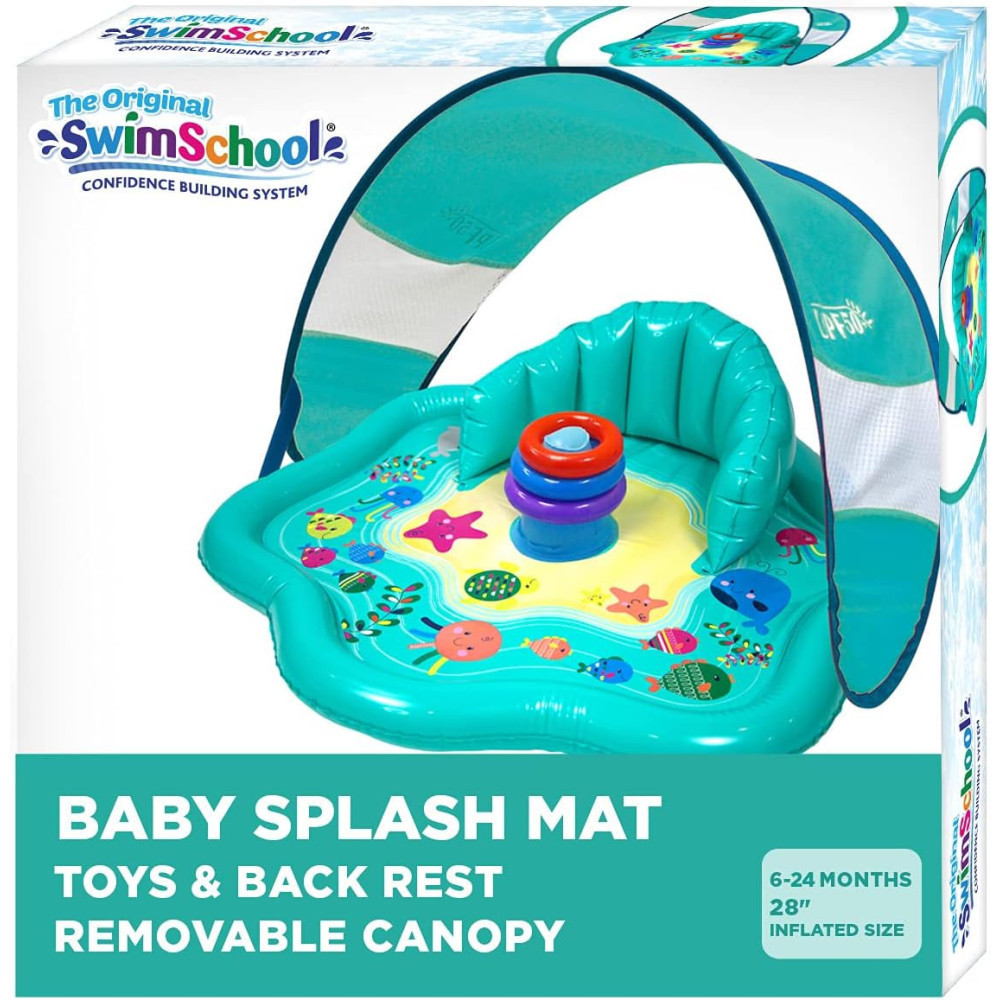 Baby Splash Play Mat w/ Adjustable Canopy