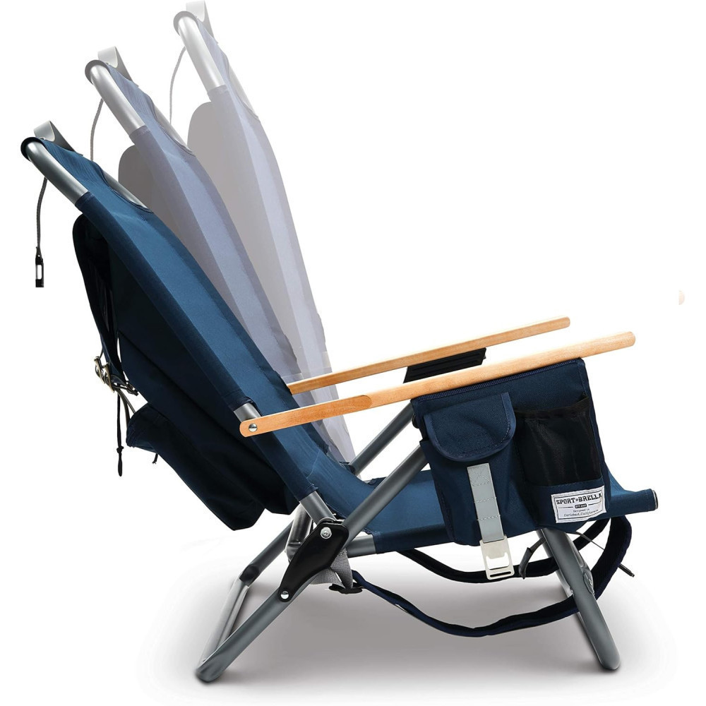 Folding Chair w/ Cup Holders and Arm Rest - Lightweight, Foldable, and Stylish