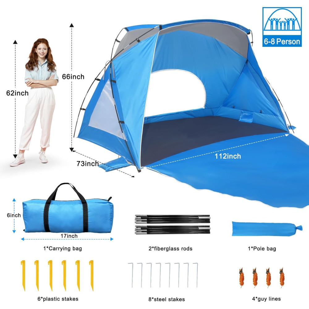 Beach Adventure Tent for Sun Protection and Outdoor Fun
