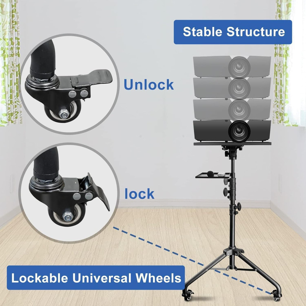 Portable Laptop Projector Stand Tripod for Home and Office