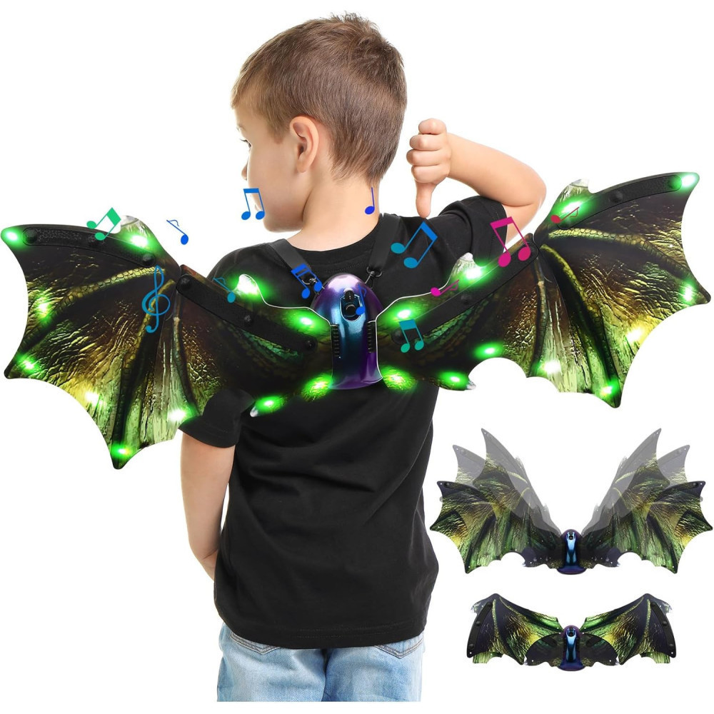 Electric Dragon Wings Costume for Kids