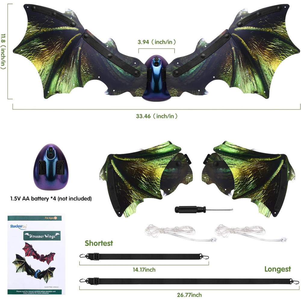 Electric Dragon Wings Costume for Kids