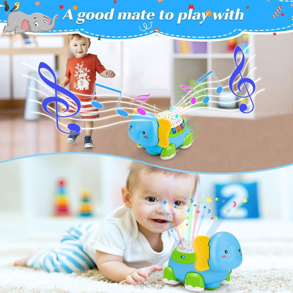 Musical Crawling Baby Toy for Early Learning and Developmental Fun