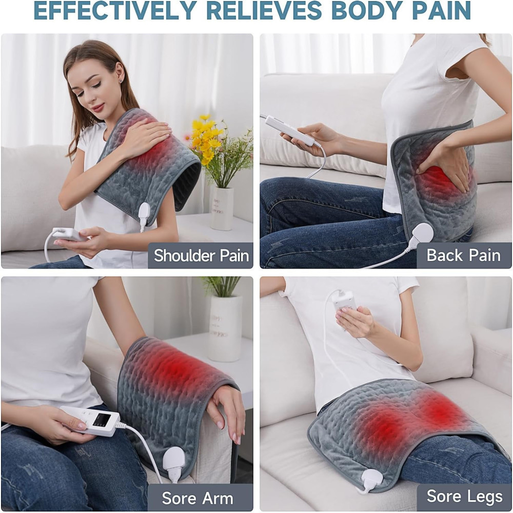 Electric Heating Pad for Back Pain and Cramps