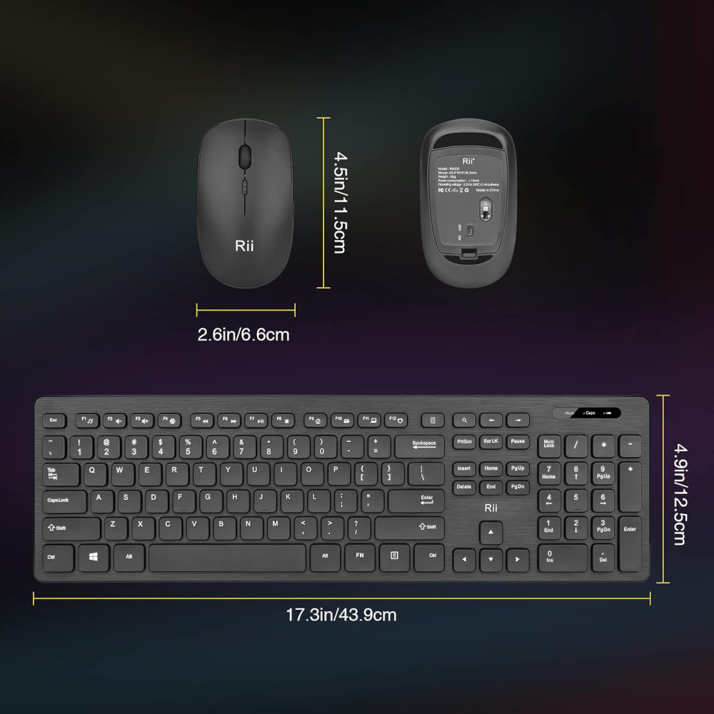 Standard Office Wireless Keyboard and Mouse Combo