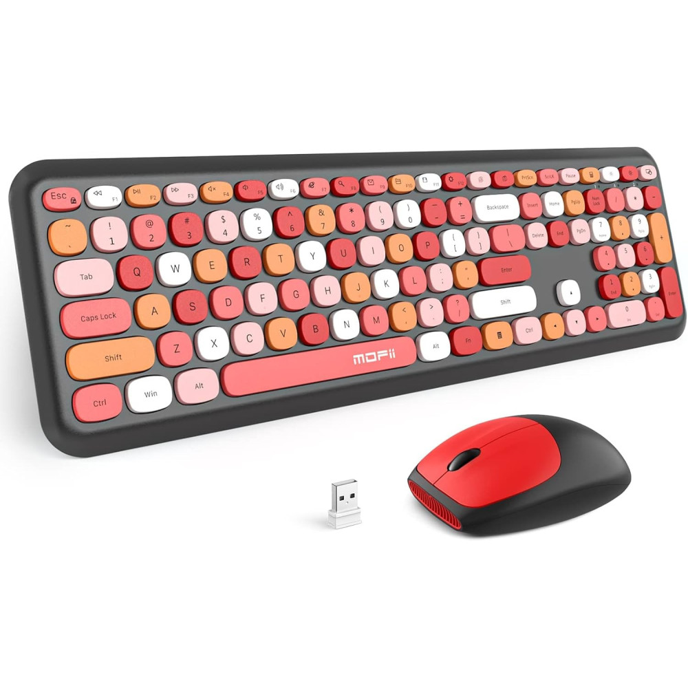 Silent Wireless Keyboard and Mouse Combo