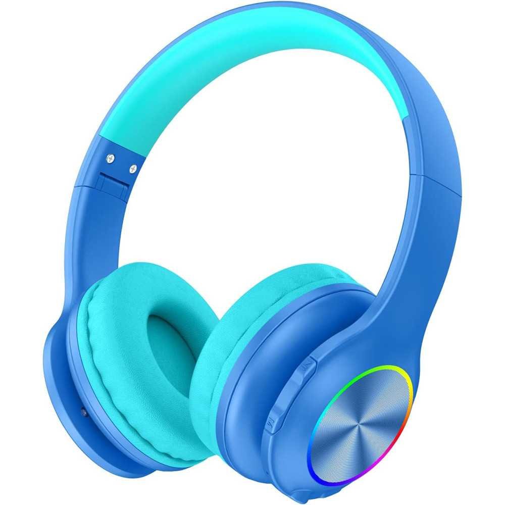 Bluetooth Kids Headphones w/ Colorful LED Lights and Microphone | TekChoice Electronics