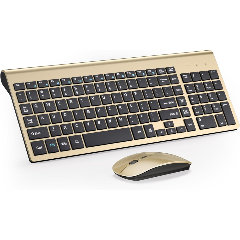 Slim Ergonomic Wired Keyboard and Mouse Combo