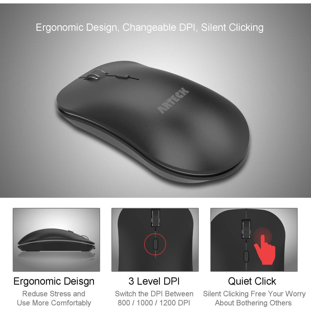 2.4G Stainless Steel Wireless Keyboard and Mouse Combo
