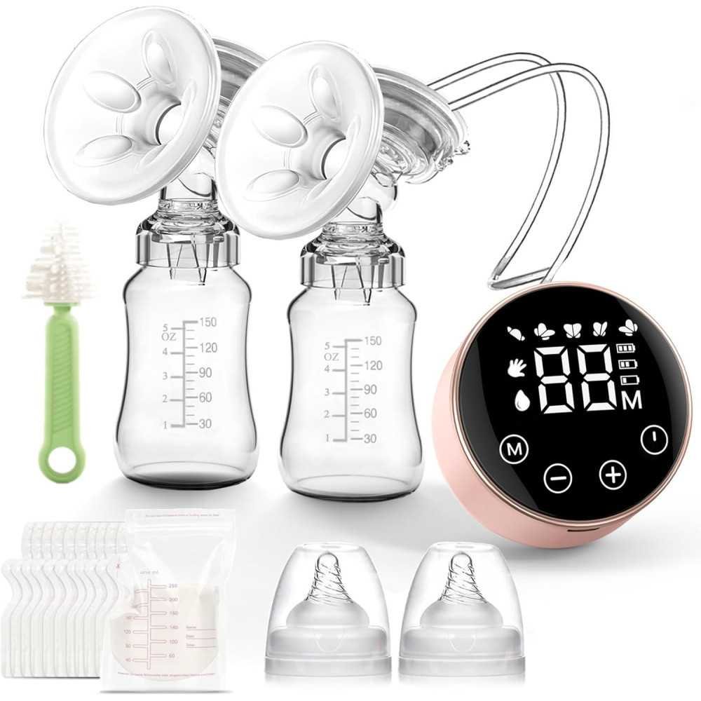 Hands-Free Double Wearable Breast Pump for Comfortable and Convenient Breastfeeding | TekChoice Electronics