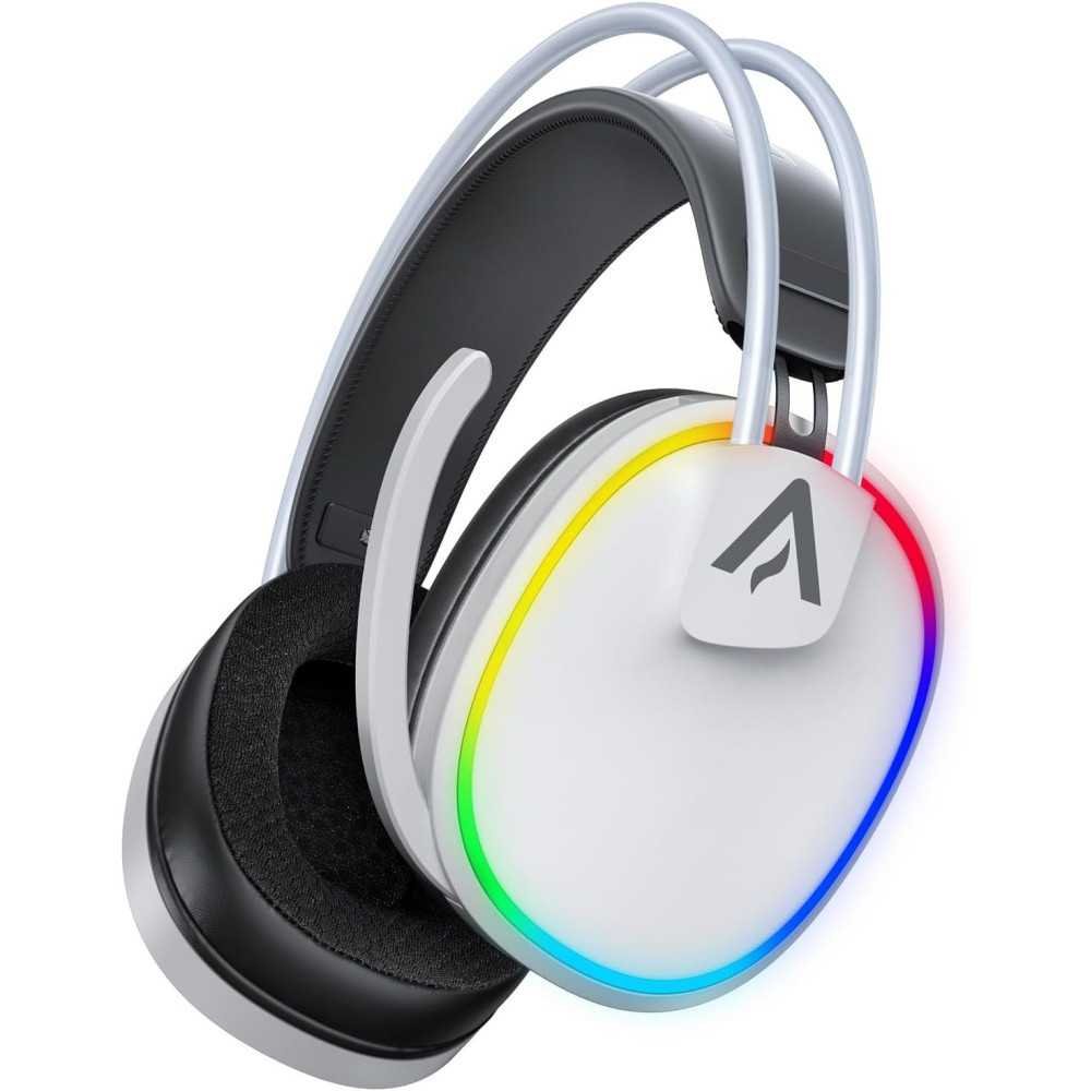 Dual Wireless Gaming Headset with Crystal Clear Sound, 32-Hour Battery, and RGB Lighting | TekChoice Electronics