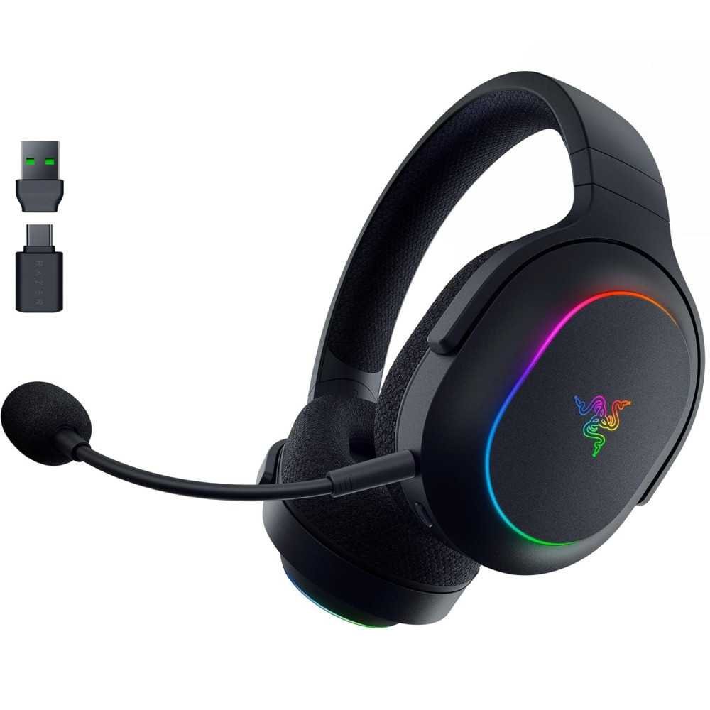 Dual Wireless Gaming Headset with Crystal Clear Sound, 32-Hour Battery, and RGB Lighting | TekChoice Electronics