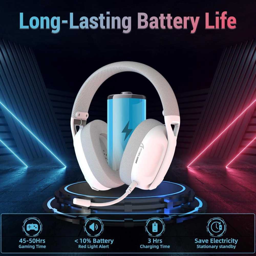 L80 Wireless Gaming Headset with Bluetooth 5.2 and 50H Battery Life | TekChoice Electronics