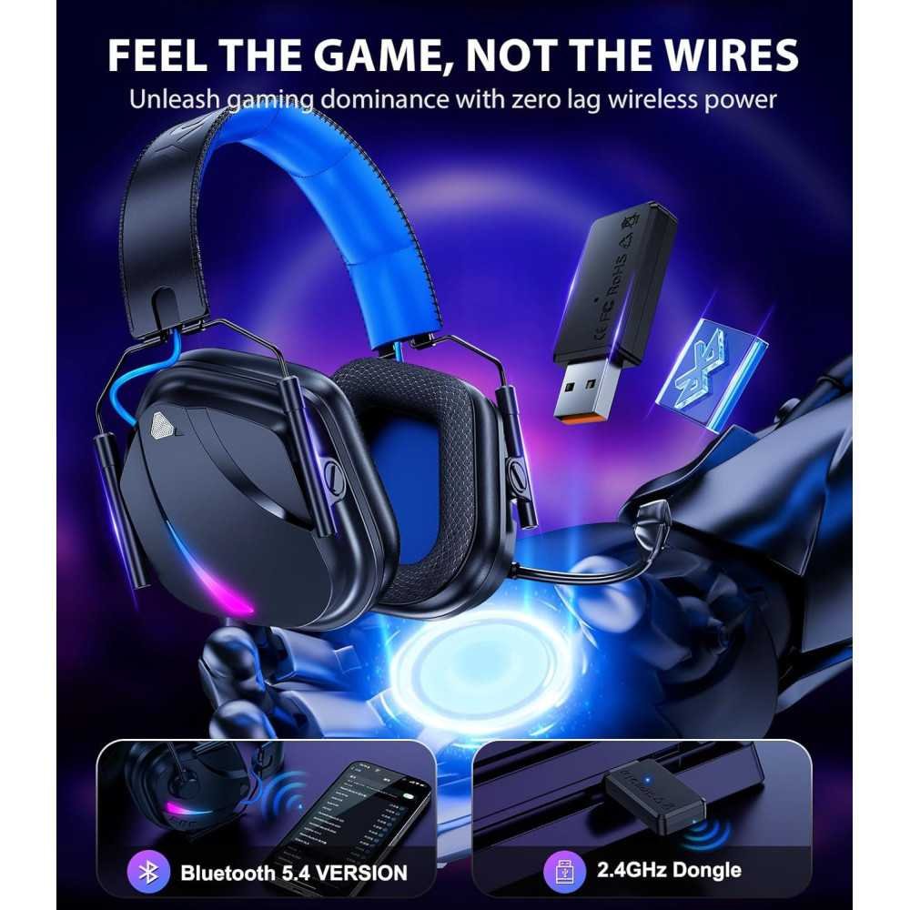 HW12 2.4GHz Bluetooth Wireless Gaming Headset for Hardcore Gamers | TekChoice Electronics