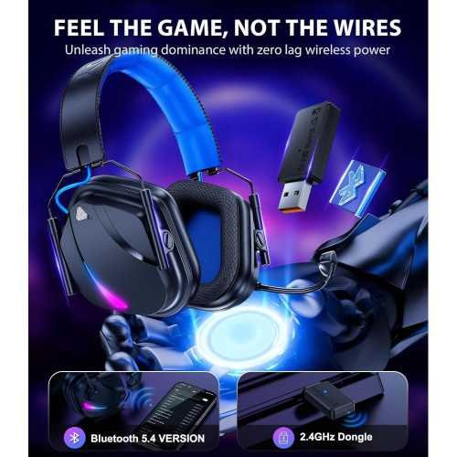 HW12 2.4GHz Bluetooth Wireless Gaming Headset for Hardcore Gamers | TekChoice Electronics