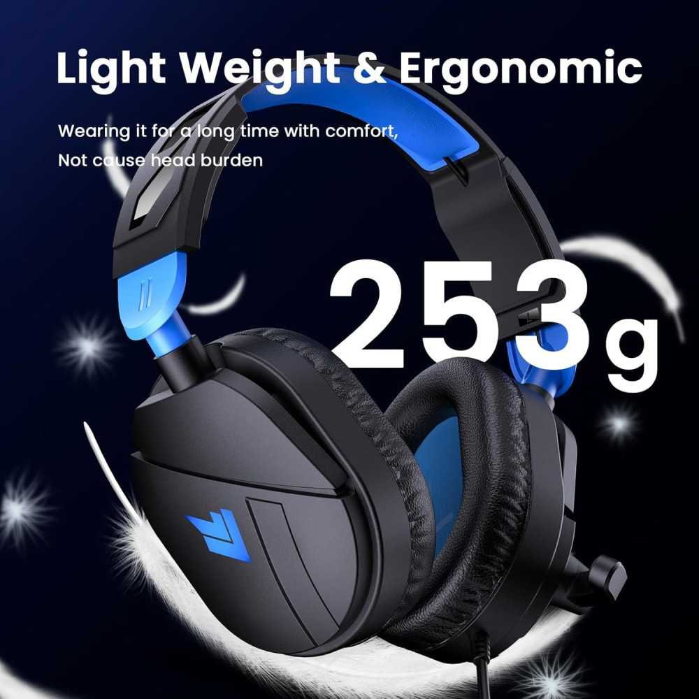 G63 Over Ear Gaming Headset: Crystal Clear Sound, Noise Canceling Mic | TekChoice Electronics