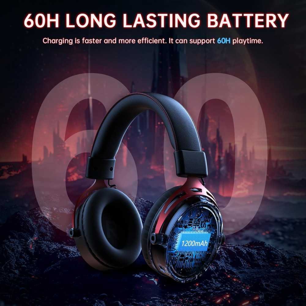 2.4GHz Gaming Headset for Multi-Platform Fun with Long-Lasting Battery and Crystal Clear Sound | TekChoice Electronics