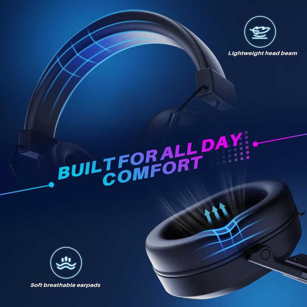 Dual Wireless Gaming Headset for Multi-Platform Gamers with 50H Battery Life and Noise Cancelling Microphone | TekChoice Electronics