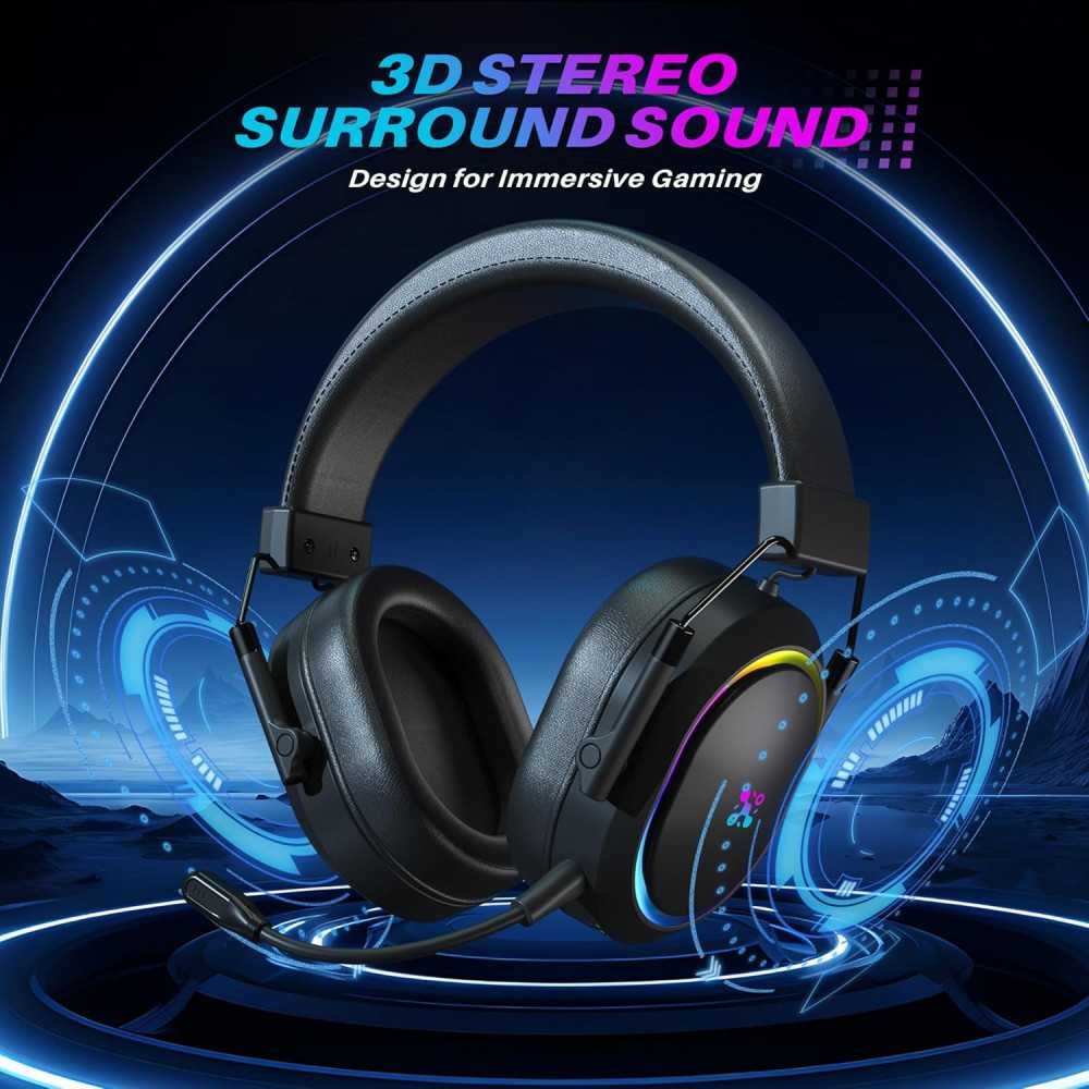 Dual Wireless Gaming Headset for Multi-Platform Gamers with 50H Battery Life and Noise Cancelling Microphone | TekChoice Electronics