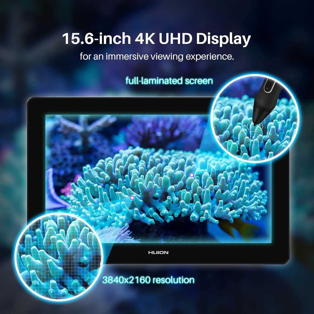 Kamvas Pro 16 Plus 4K UHD Drawing Tablet for Every Artist