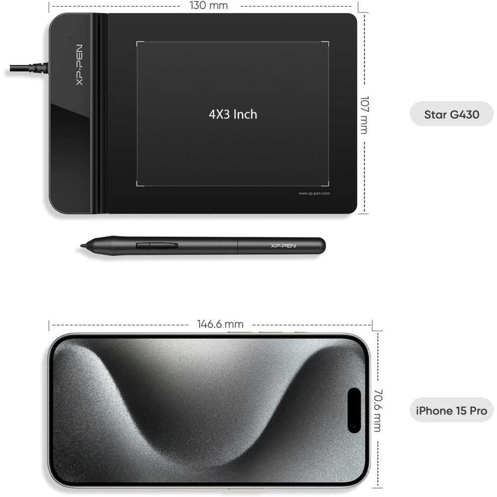 XP-Pen G370S Graphic Drawing Tablet for OSU Game and Online Teaching