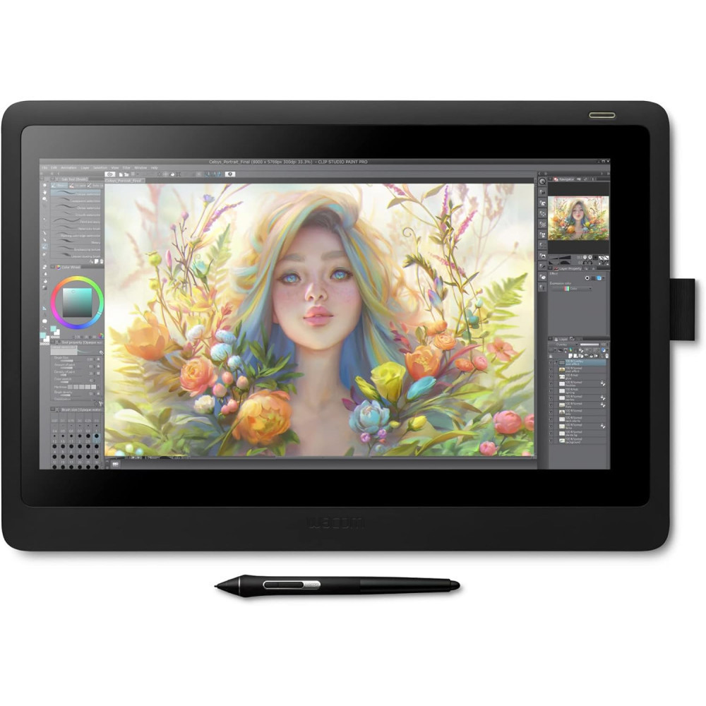 Artist Pro Drawing Tablet w/ Screen and Tilt Function for Precision Artwork