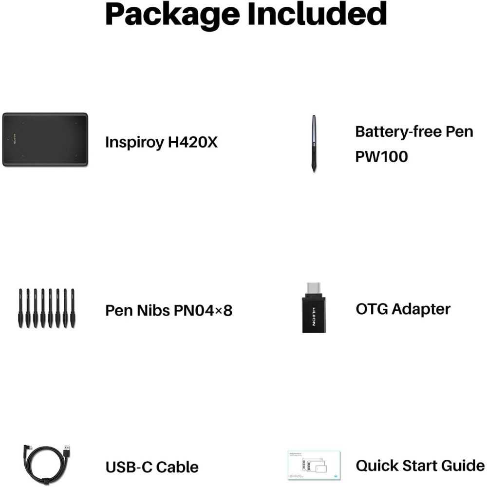 H420X OSU Drawing Tablet Tool for Art, Gaming, and Teaching