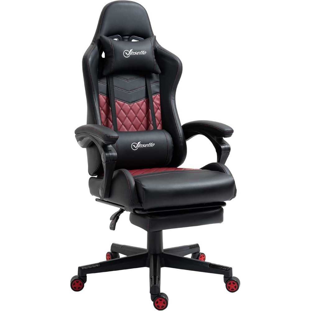 Luxe Racing Gaming Chair with Footrest and Adjustable Features | TekChoice Electronics