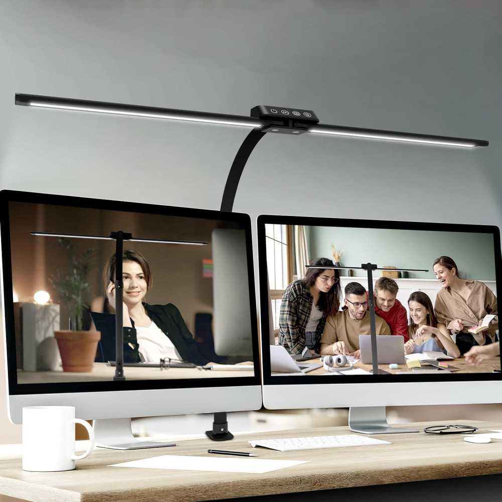 Office LED Desk Lamp w/ USB Charging Port and Touch Control