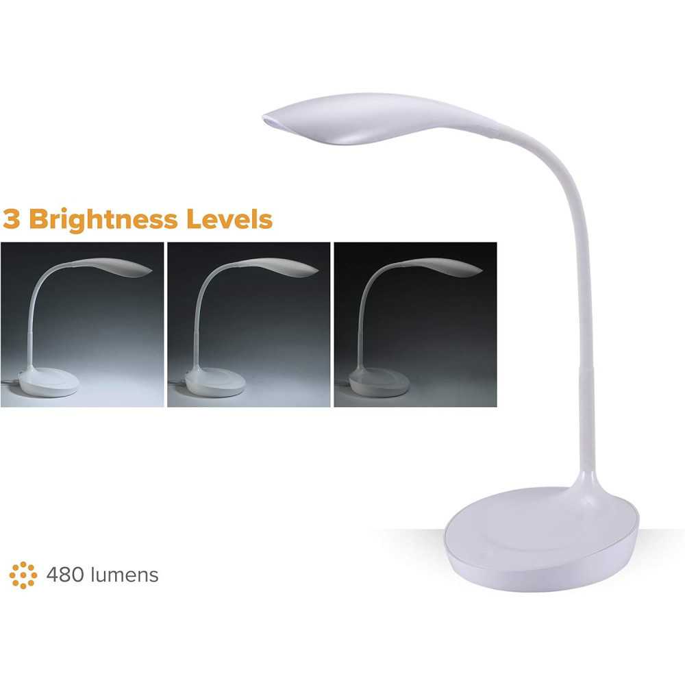 Office LED Desk Lamp w/ USB Charging Port and Touch Control