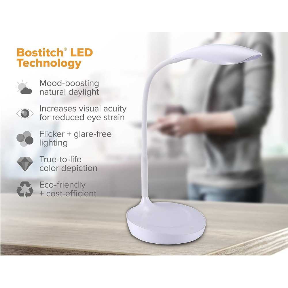 Office LED Desk Lamp w/ USB Charging Port and Touch Control