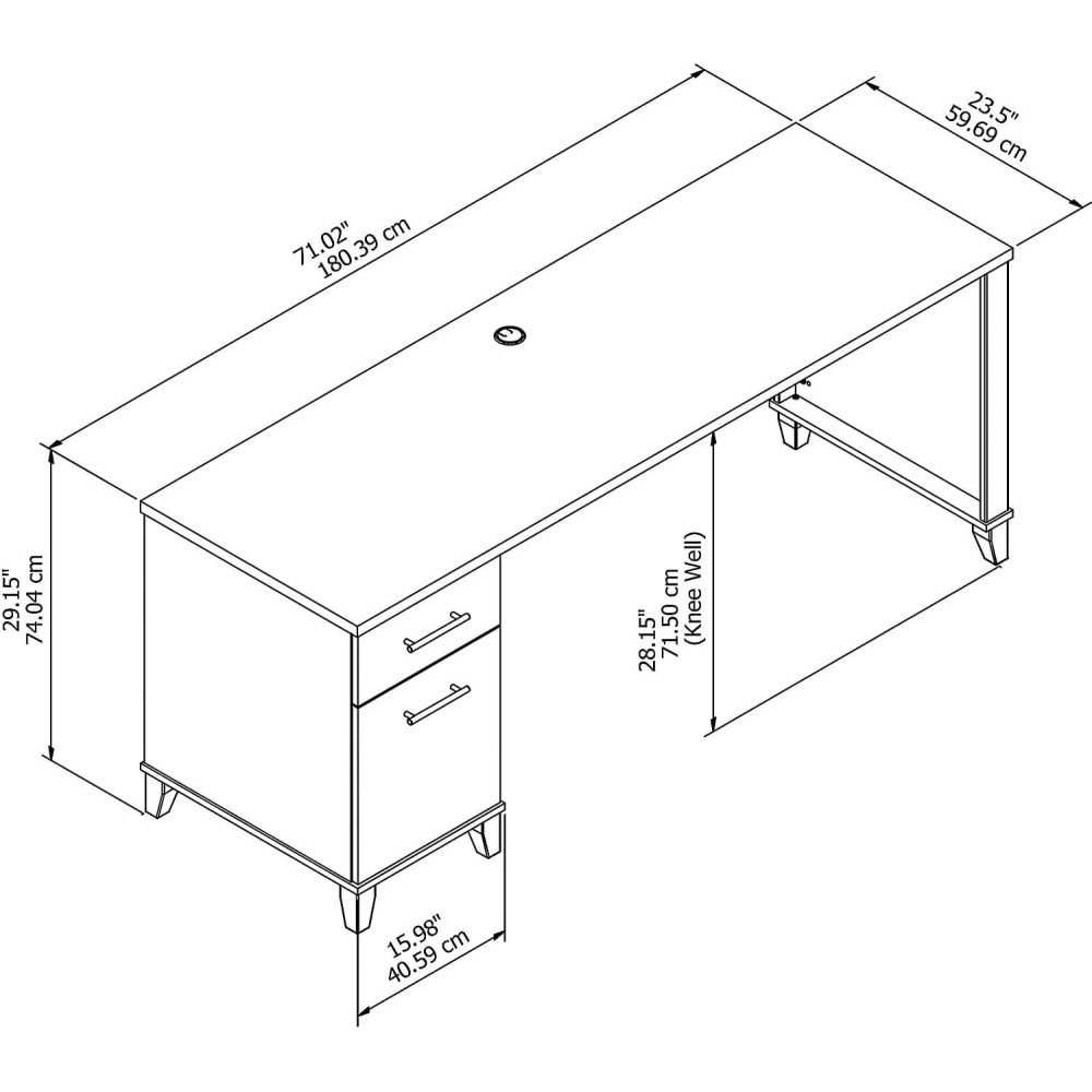 Furniture Somerset 72 inch Office Desk