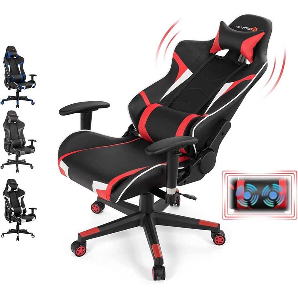 Racing Style High Back Gaming Chair with Headrest and Lumbar Support | TekChoice Electronics