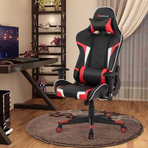 Racing Style High Back Gaming Chair with Headrest and Lumbar Support | TekChoice Electronics