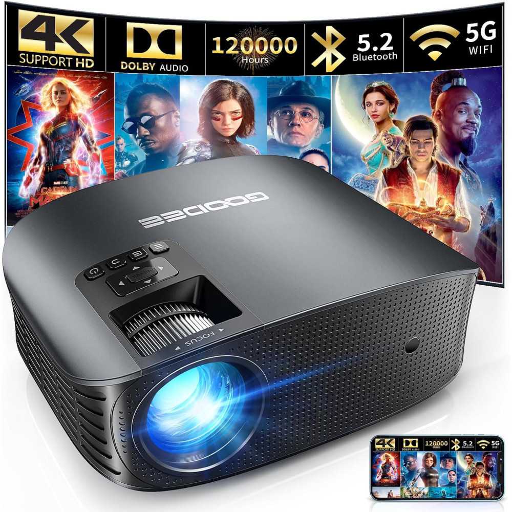 4K Clarity w/ the Electric Focus/Auto Keystone Projector for Epic Home Theater