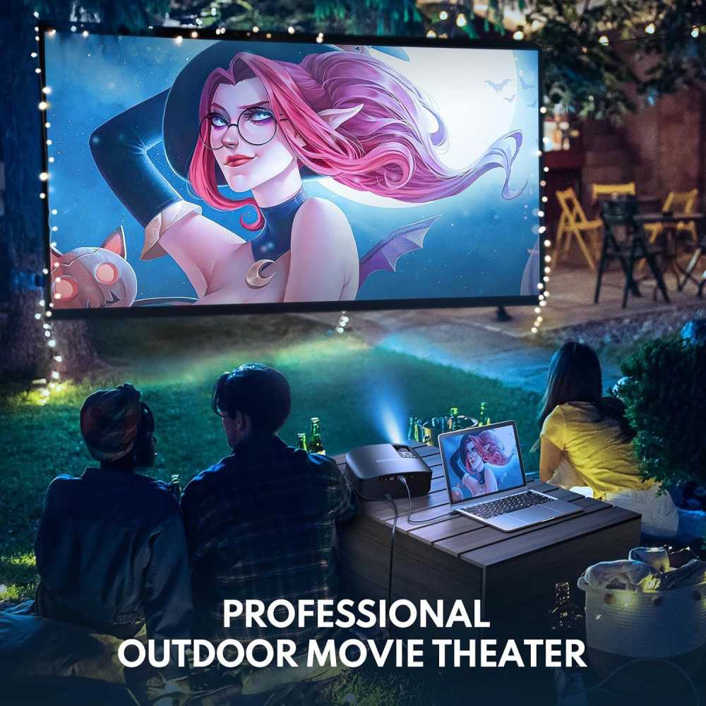 4K Home Theater w/ WiFi and Bluetooth in the Comfort of Your Home: Crystal Clear Outdoor Movies and Presentations