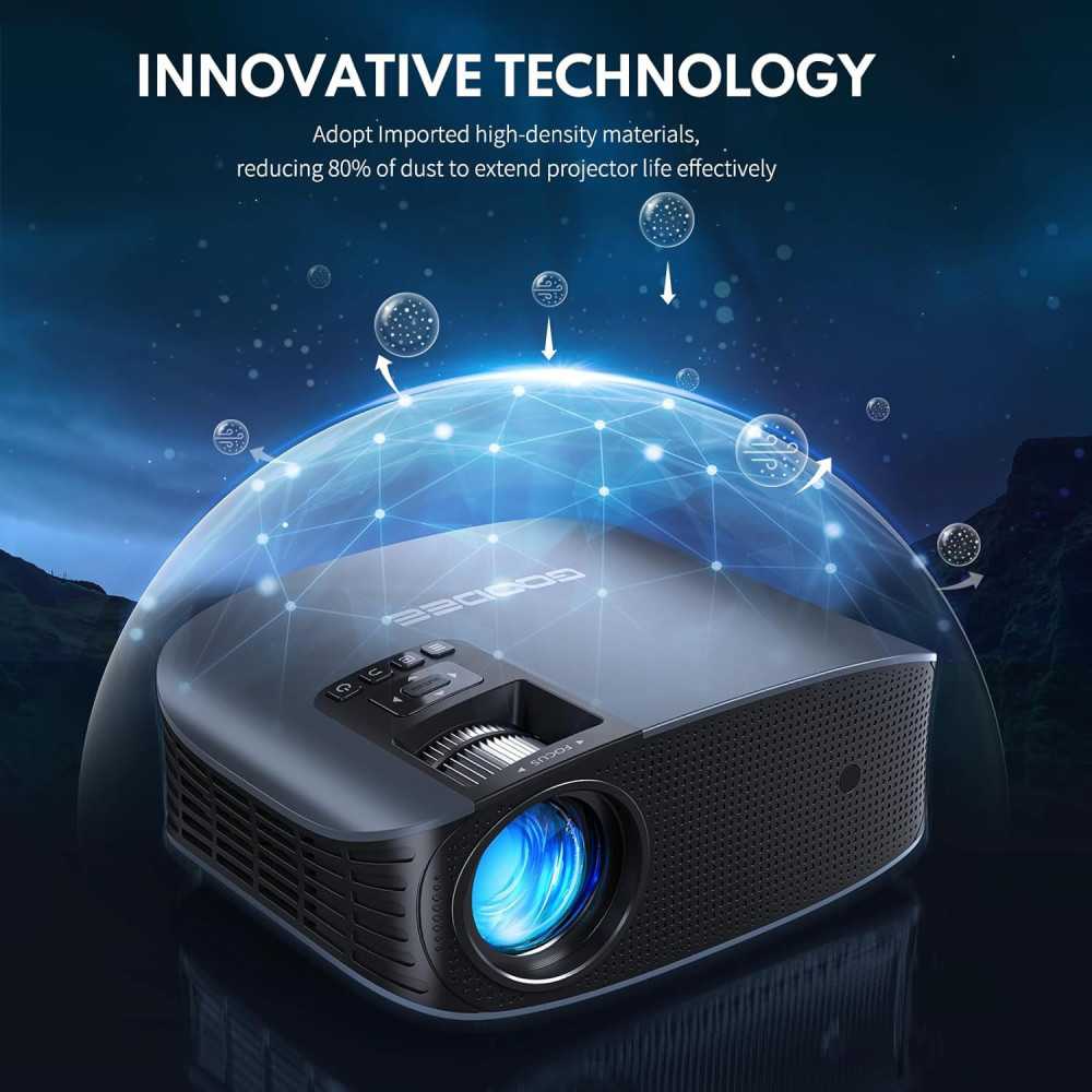 4K Home Theater w/ WiFi and Bluetooth in the Comfort of Your Home: Crystal Clear Outdoor Movies and Presentations