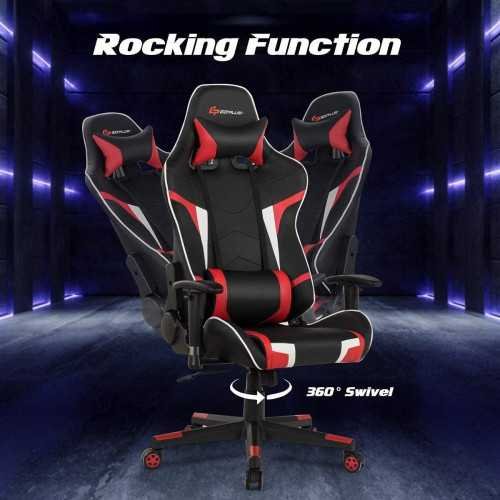 Racing Style High Back Gaming Chair with Headrest and Lumbar Support | TekChoice Electronics