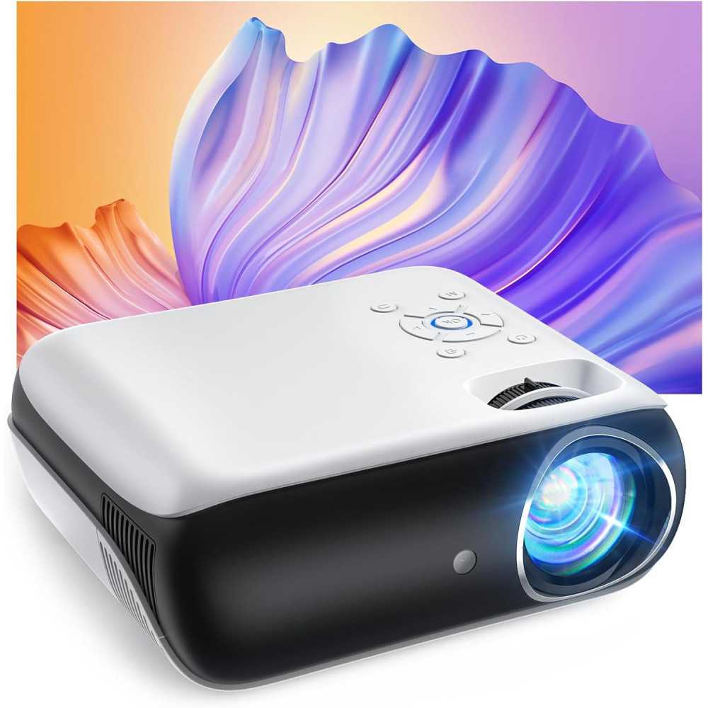 Native 1080P Bluetooth Portable Home Projector - Your Ticket to Outdoor Movie Nights and Gaming Galore