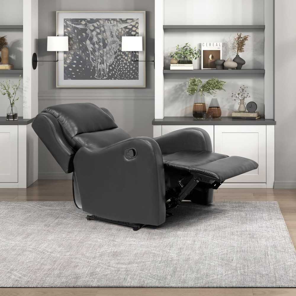 Plush PU Leather Small Sofa Home Theater Reclining Chair