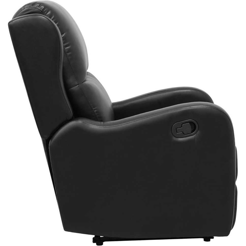 Luxe Taupe Manual Recliner for Modern Home Theater Seating