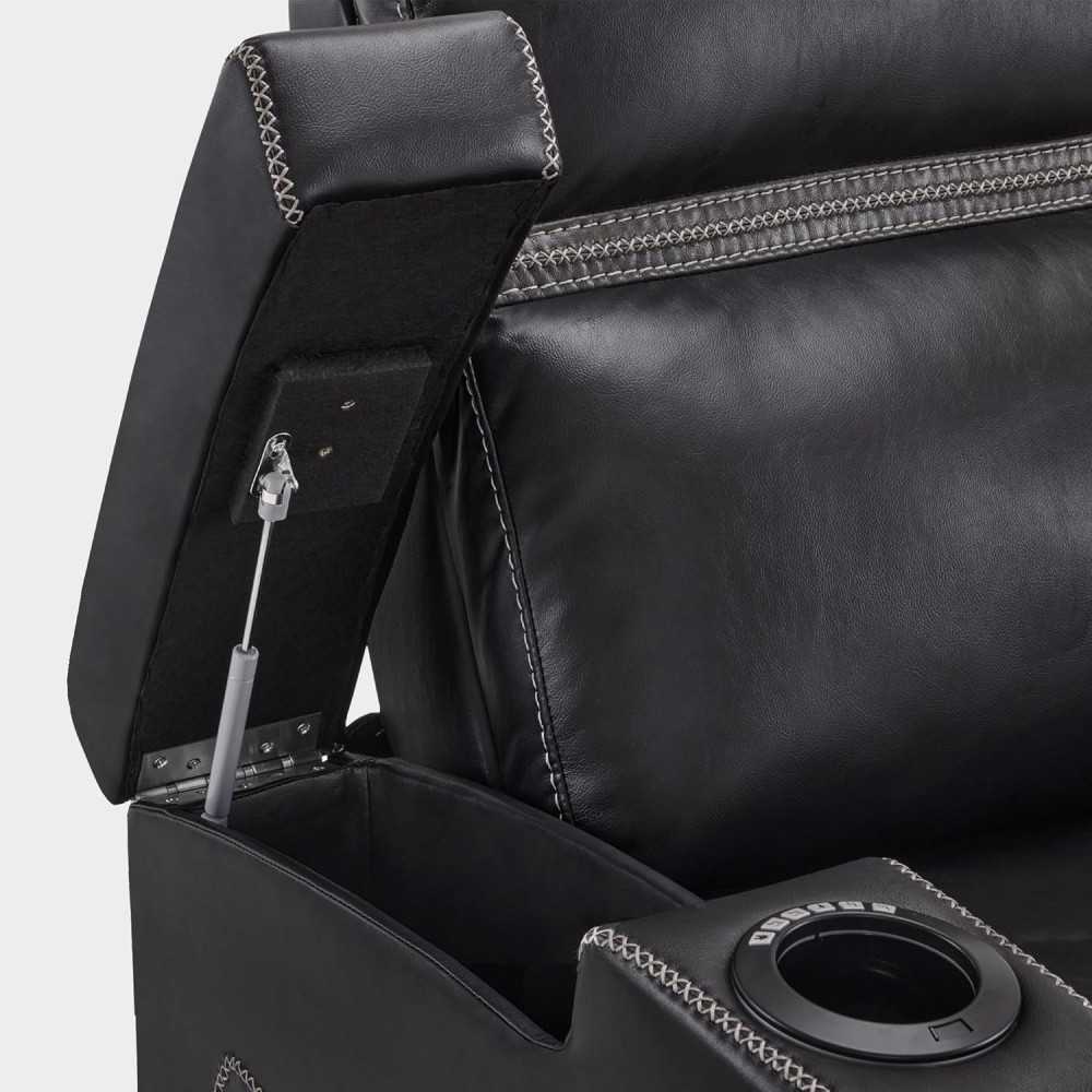 Power Recliner Chair for Luxurious Home Theater Seating w/ USB Port, LED Light