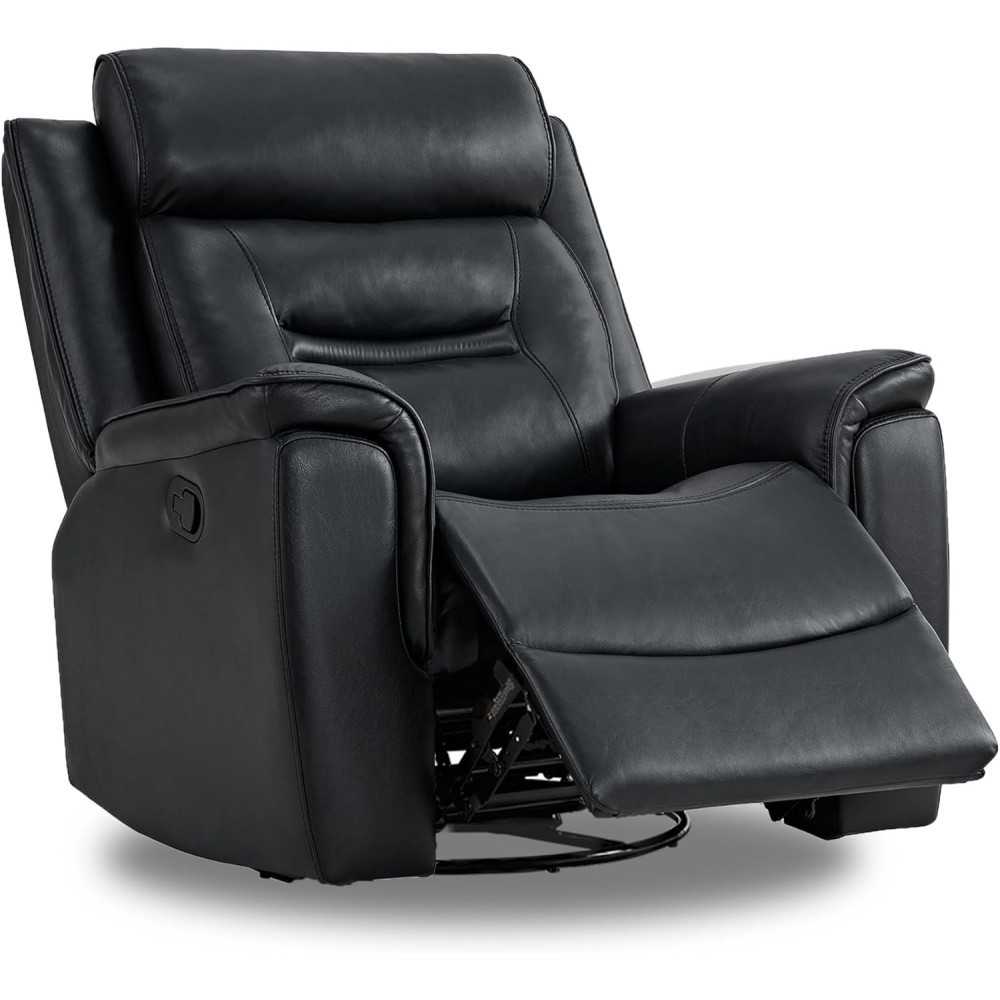 Faux Leather Power Single Recliner & Loveseat w/ Center Console For Home Theater Seating