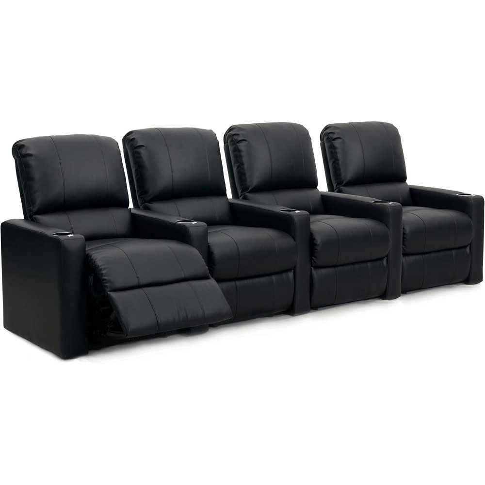 Plush PU Leather Small Sofa Home Theater Reclining Chair