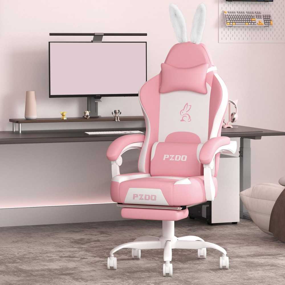 Adult Gaming Chair Featuring Footrest, Lumbar Support, and Wide Cushion | TekChoice Electronics Adult Gaming Chair Featuring Footrest, Lumbar Support, and Wide Cushion | TekChoice Electronics