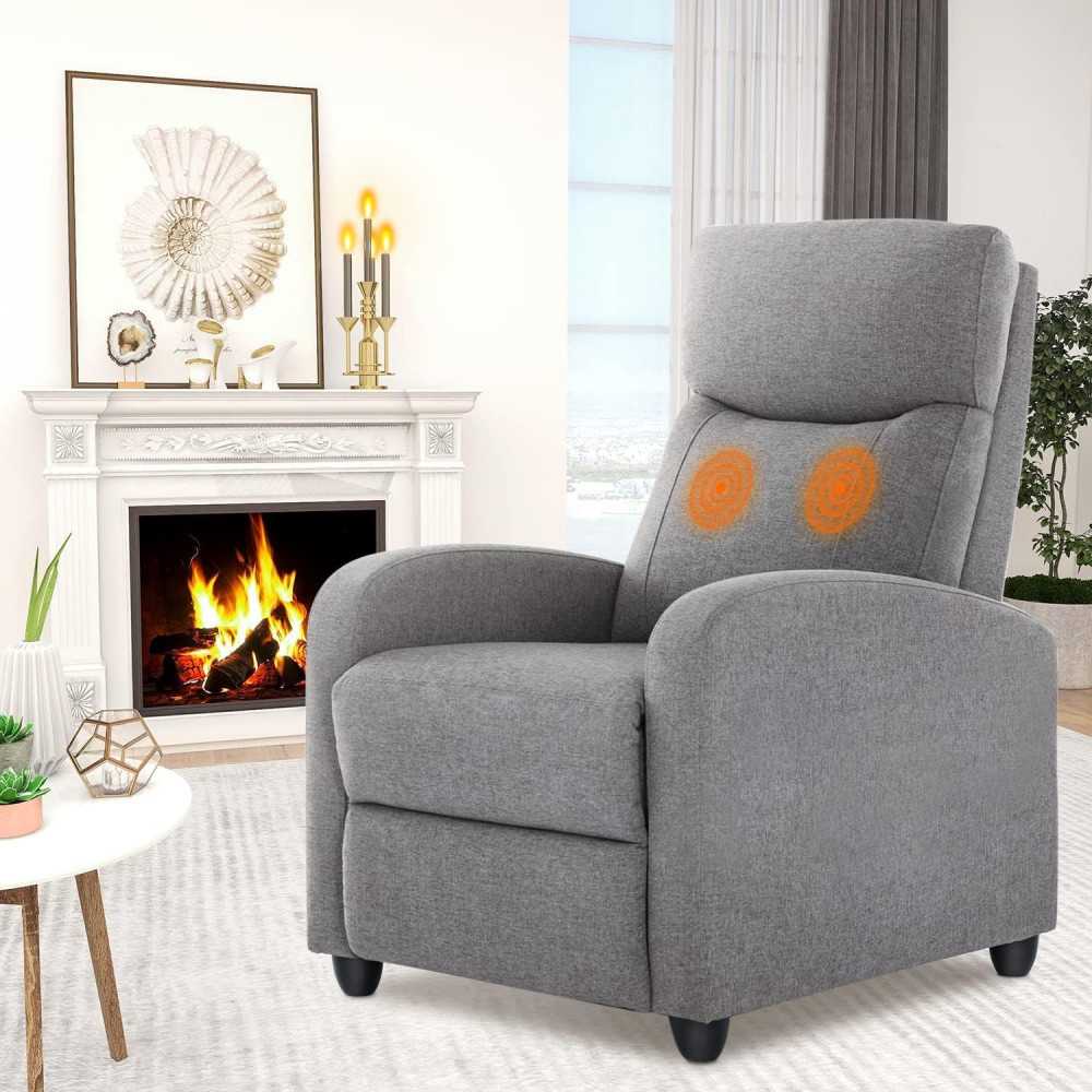 Modern Reclining Chair for Home Theater Seating and Lumbar Support