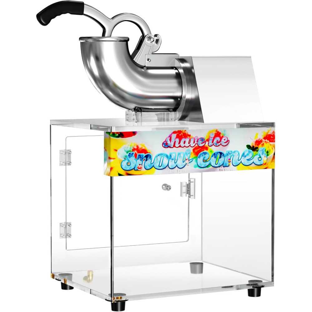 VEVOR Commercial Ice Crusher for Perfect Snow Cones in Family, Restaurants, and Bars